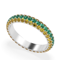 Fully Studded Eternity Vartula Band