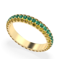 Fully Studded Eternity Vartula Band