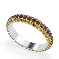 Fully Studded Eternity Vartula Band