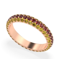 Fully Studded Eternity Vartula Band