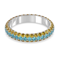 Fully Studded Eternity Vartula Band