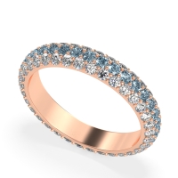 Fully Studded Eternity Vartula Band