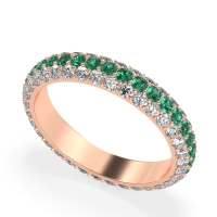 Fully Studded Eternity Vartula Band