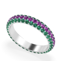 Fully Studded Eternity Vartula Band