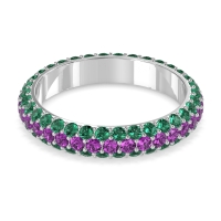 Fully Studded Eternity Vartula Band