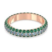 Fully Studded Eternity Vartula Band