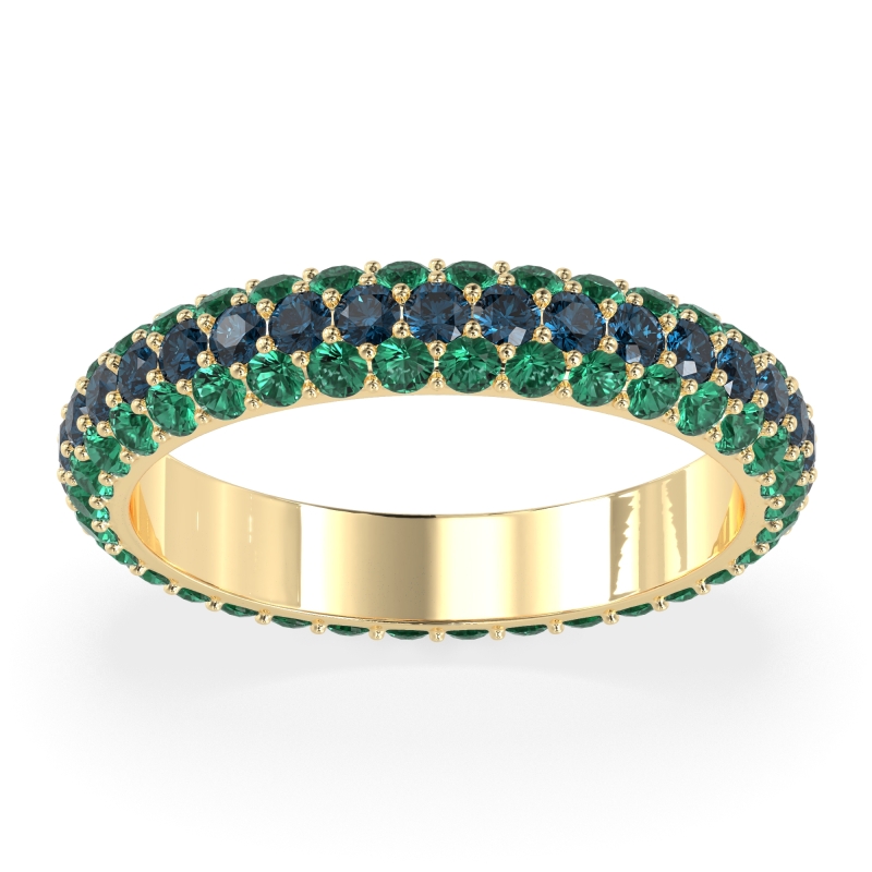 Fully Studded Eternity Vartula Band