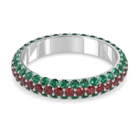 Fully Studded Eternity Vartula Band