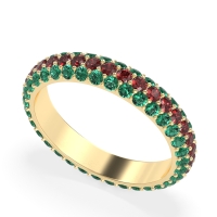 Fully Studded Eternity Vartula Band