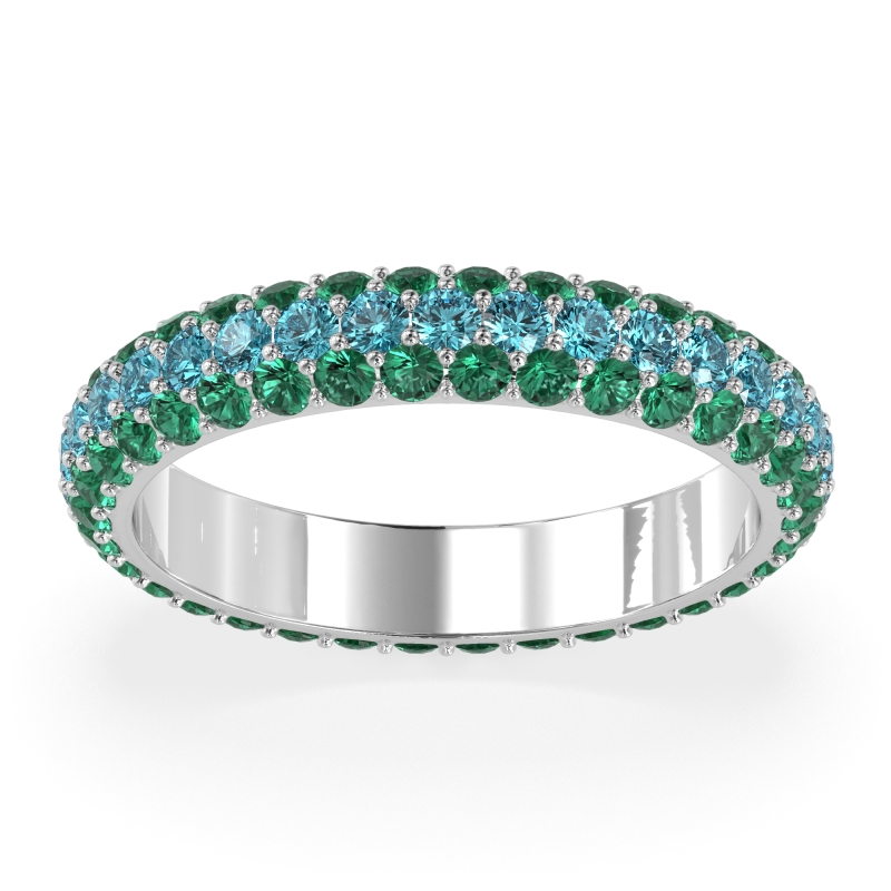 Fully Studded Eternity Vartula Band