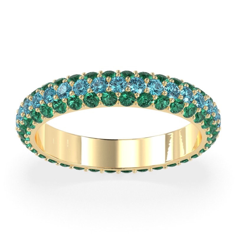 Fully Studded Eternity Vartula Band