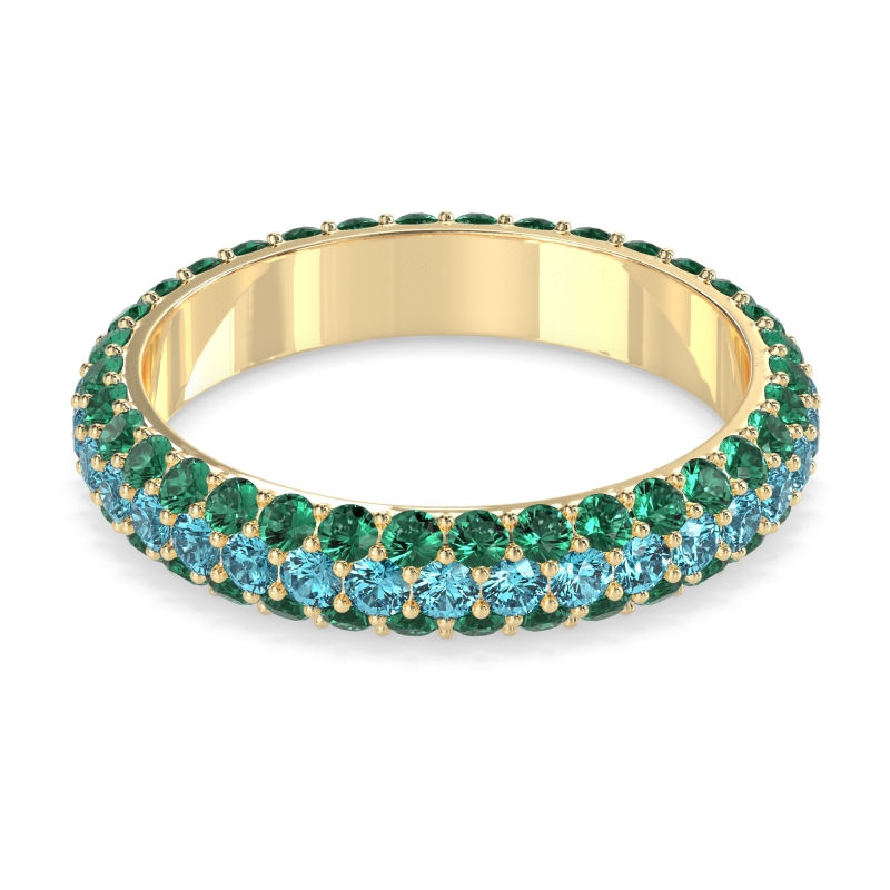 Fully Studded Eternity Vartula Band