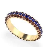 Fully Studded Eternity Vartula Band