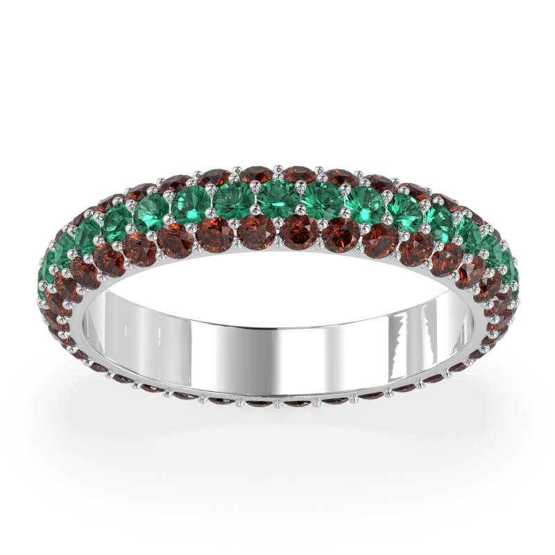 Fully Studded Eternity Vartula Band