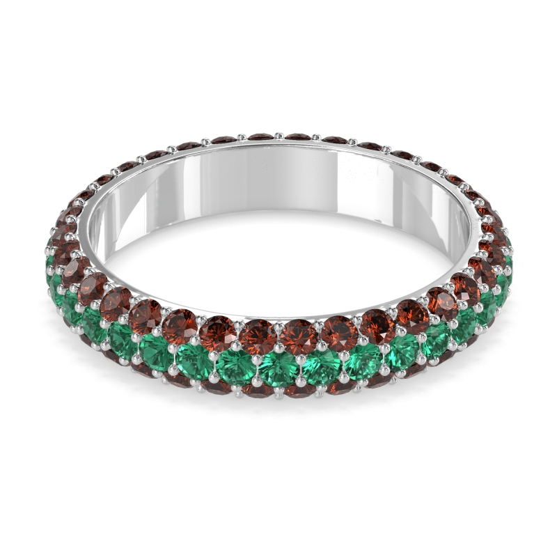 Fully Studded Eternity Vartula Band