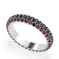 Fully Studded Eternity Vartula Band