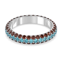 Fully Studded Eternity Vartula Band