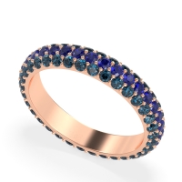 Fully Studded Eternity Vartula Band