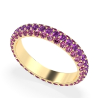 Fully Studded Eternity Vartula Band