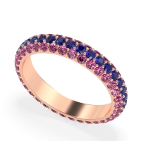 Fully Studded Eternity Vartula Band