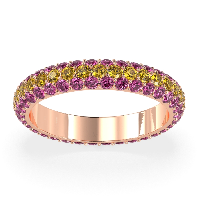 Fully Studded Eternity Vartula Band