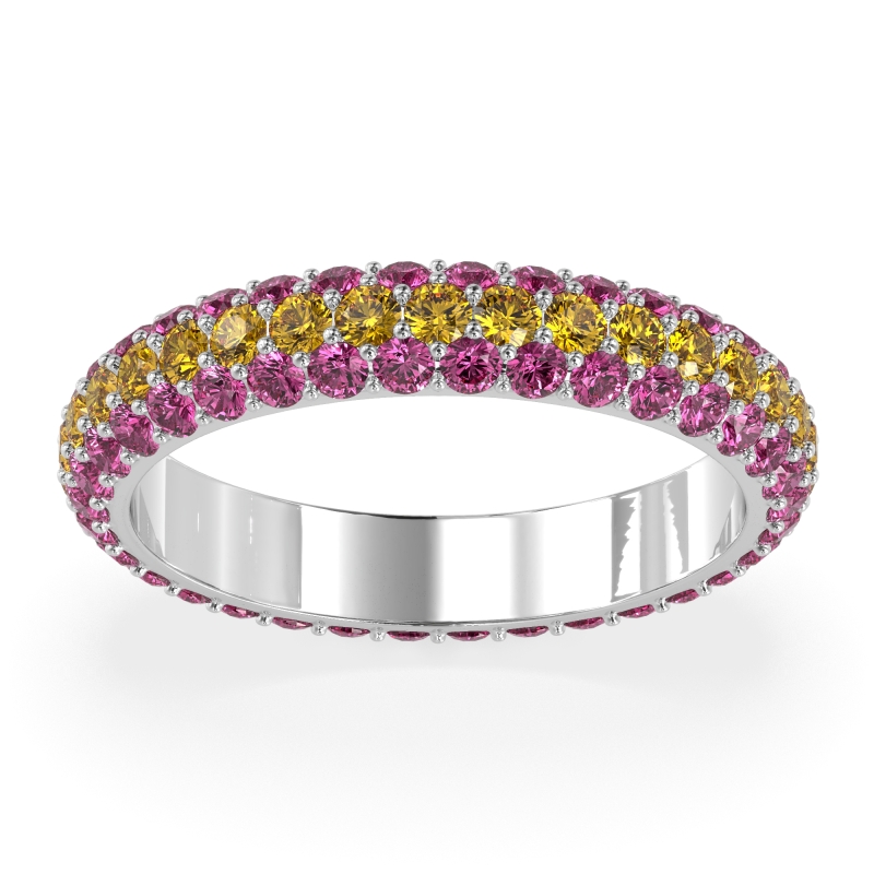 Fully Studded Eternity Vartula Band