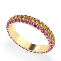 Fully Studded Eternity Vartula Band