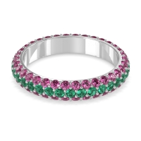 Fully Studded Eternity Vartula Band