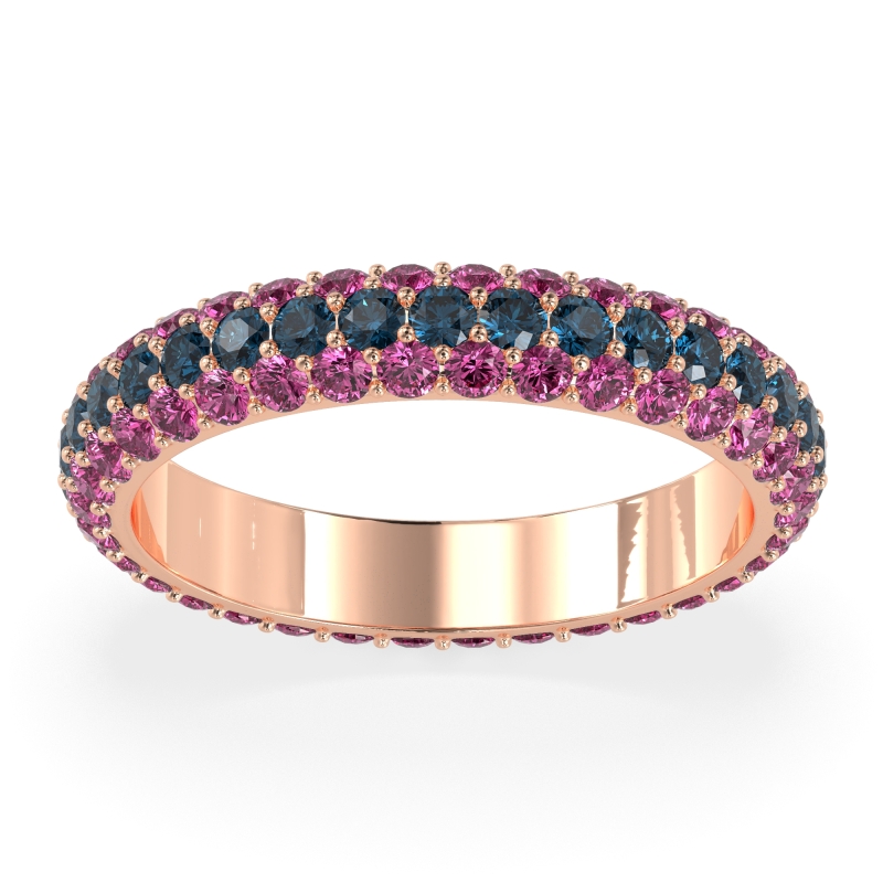 Fully Studded Eternity Vartula Band