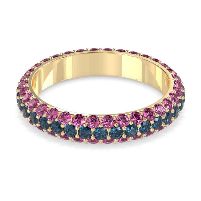 Fully Studded Eternity Vartula Band