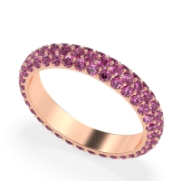 Fully Studded Eternity Vartula Band