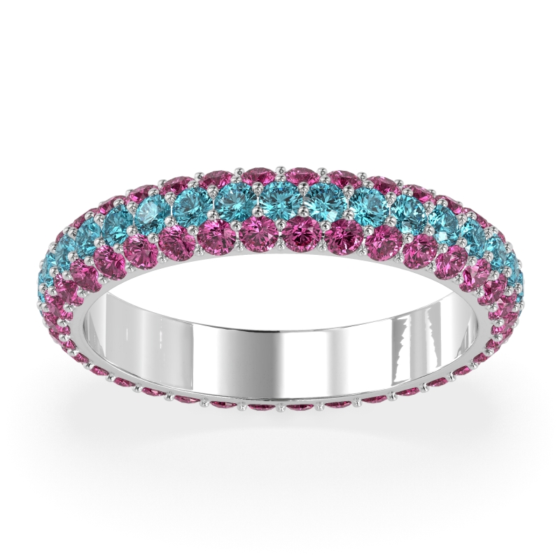 Fully Studded Eternity Vartula Band