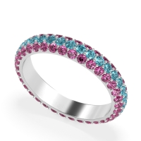 Fully Studded Eternity Vartula Band