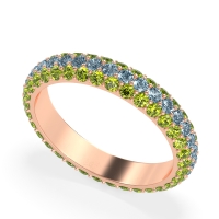 Fully Studded Eternity Vartula Band