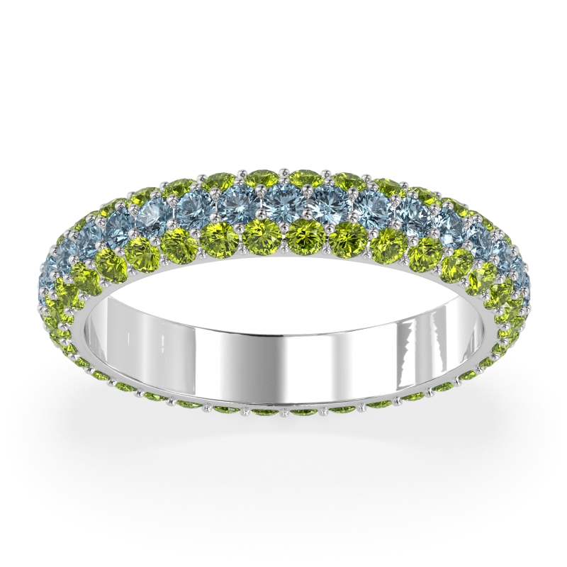 Fully Studded Eternity Vartula Band