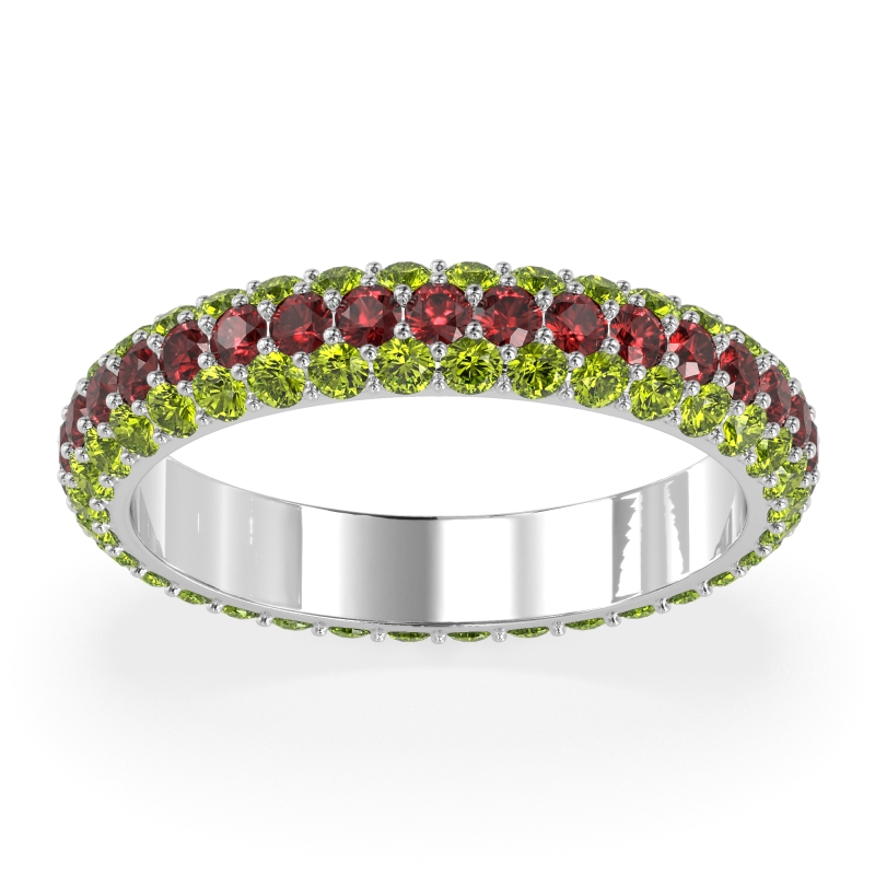 Fully Studded Eternity Vartula Band