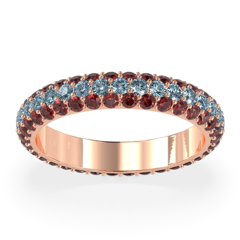 Fully Studded Eternity Vartula Band