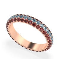 Fully Studded Eternity Vartula Band