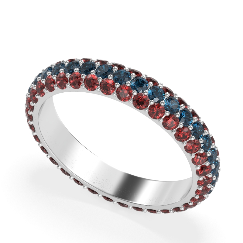 Fully Studded Eternity Vartula Band