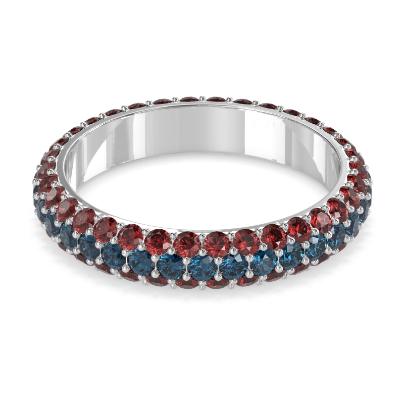 Fully Studded Eternity Vartula Band