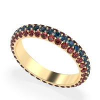 Fully Studded Eternity Vartula Band