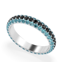 Fully Studded Eternity Vartula Band