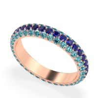 Fully Studded Eternity Vartula Band