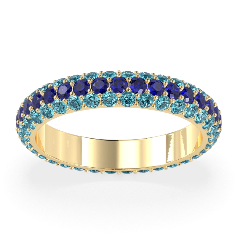 Fully Studded Eternity Vartula Band