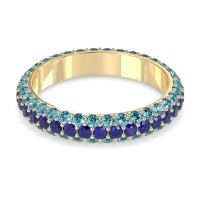 Fully Studded Eternity Vartula Band