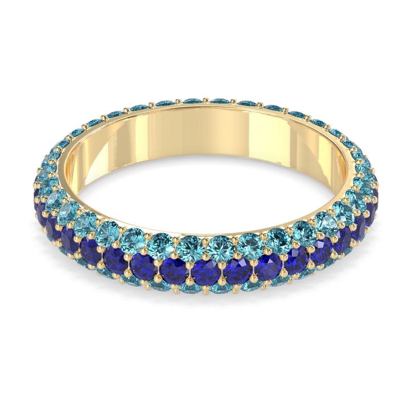 Fully Studded Eternity Vartula Band