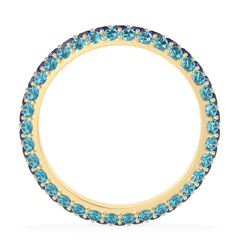 Fully Studded Eternity Vartula Band