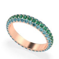 Fully Studded Eternity Vartula Band