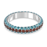 Fully Studded Eternity Vartula Band