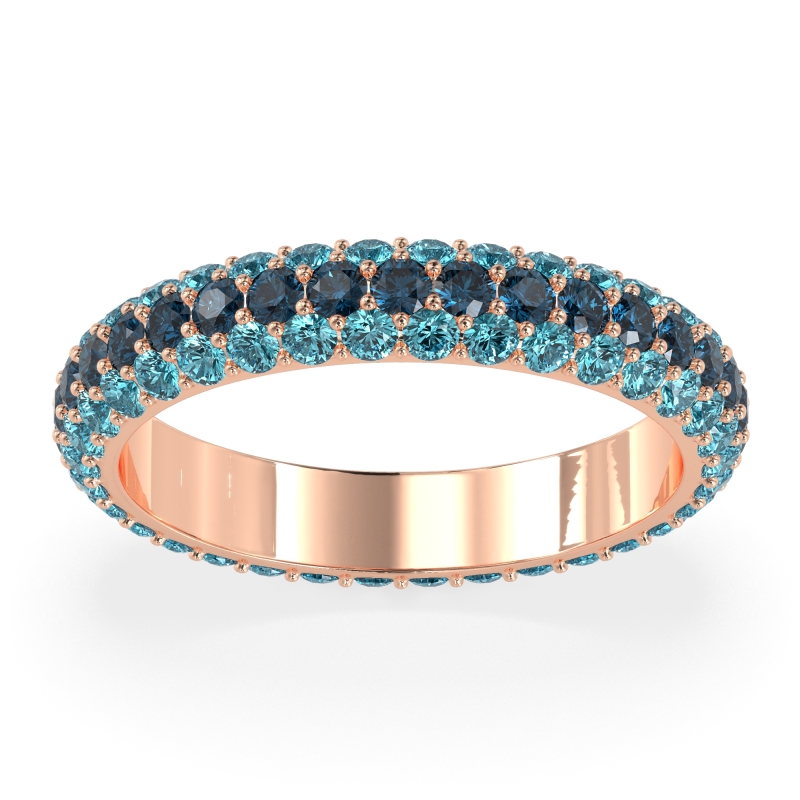 Fully Studded Eternity Vartula Band